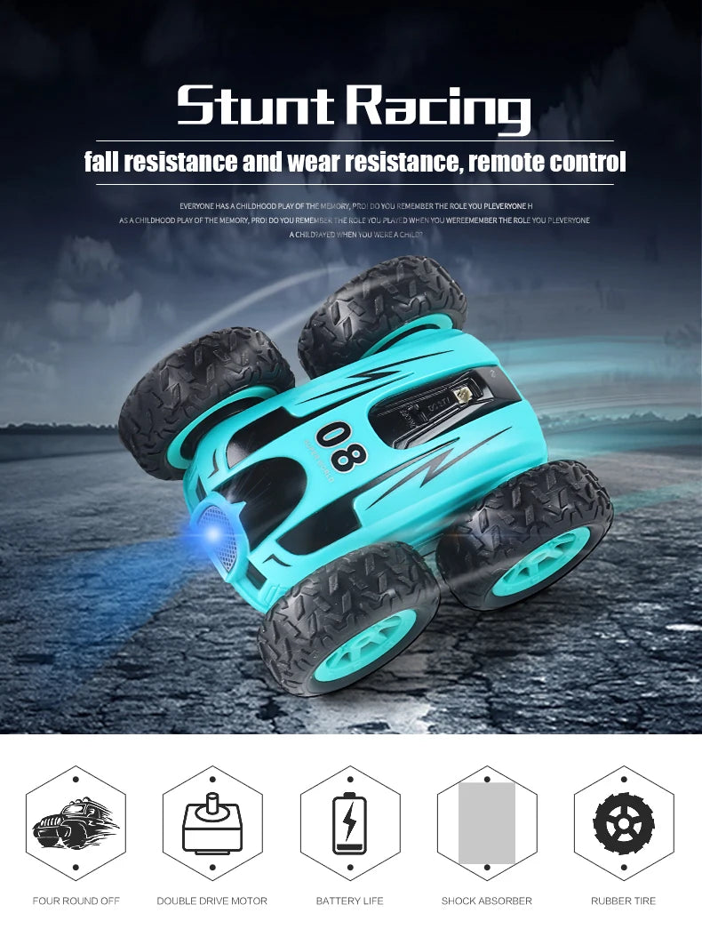 StuntMaster™ 360 - O Carro Acrobático Indestrutível 4x4