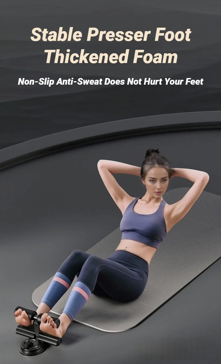 FitAnchor™ Pro - Estação de Treino 2 em 1: Ventosa Abdominal e Extensores de Resistência