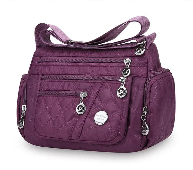 👜 Bolsa Safira™ - Nylon Impermeável e Multicamadas