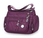 👜 Bolsa Safira™ - Nylon Impermeável e Multicamadas