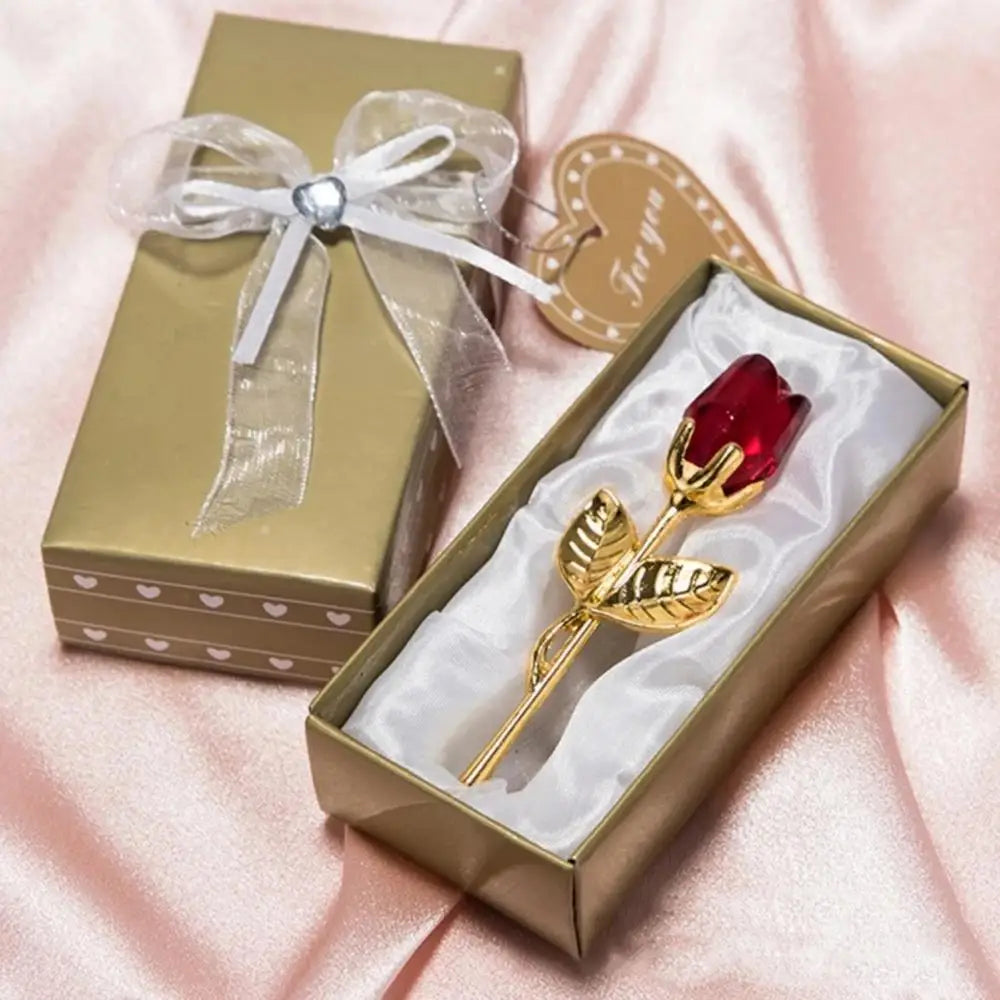 EternalCrystal™ - Rosa de Cristal com Caixa de Luxo para Presente e Decoração