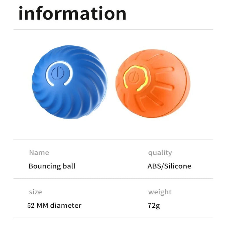 SmartBall™ 360 - Bola Interativa Inteligente com Sensor de Obstáculos e Carregamento USB