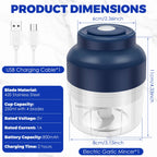 PowerGrind™ Nano - Mini Processador Elétrico de Precisão com Lâminas de Aço Cirúrgico