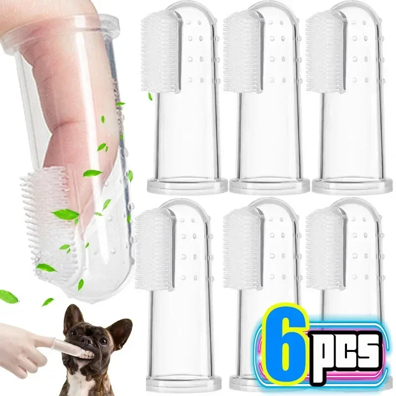 SoftTouch™ Pet - Dedeira de Silicone Premium para Limpeza Bucal e Controle de Tártaro
