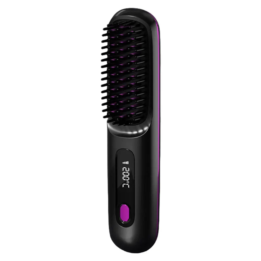 ilkBrush™ Wireless - Escova Alisadora de Cerâmica Sem Fio com Tecnologia Anti-Quebra