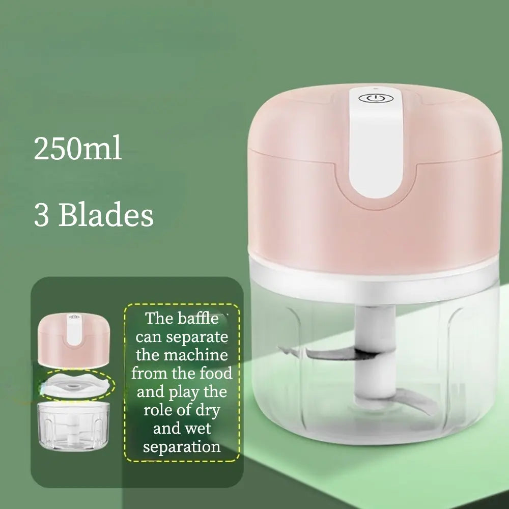 PowerChop™ Pro - Mini Processador Elétrico de Alimentos USB
