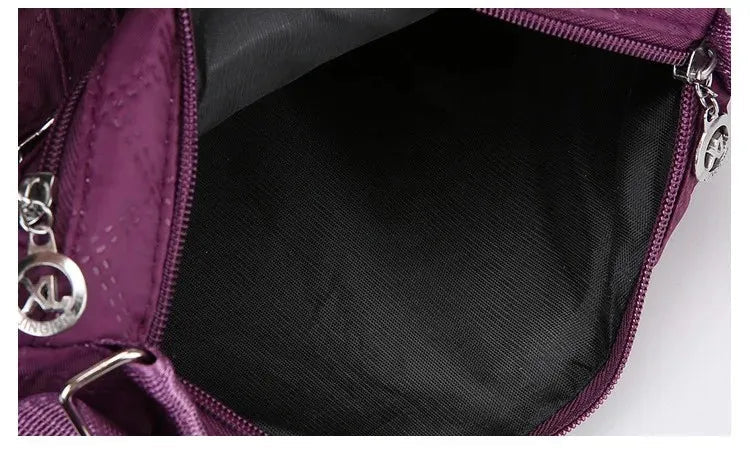 👜 Bolsa Safira™ - Nylon Impermeável e Multicamadas