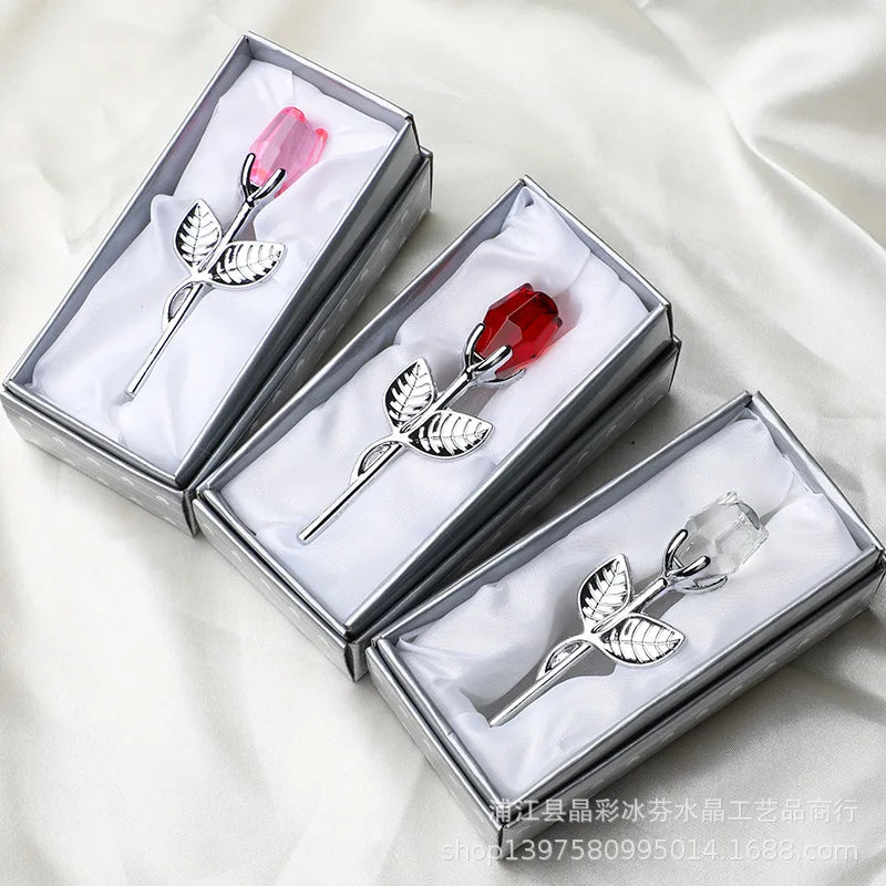 EternalCrystal™ - Rosa de Cristal com Caixa de Luxo para Presente e Decoração