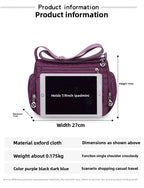 👜 Bolsa Safira™ - Nylon Impermeável e Multicamadas