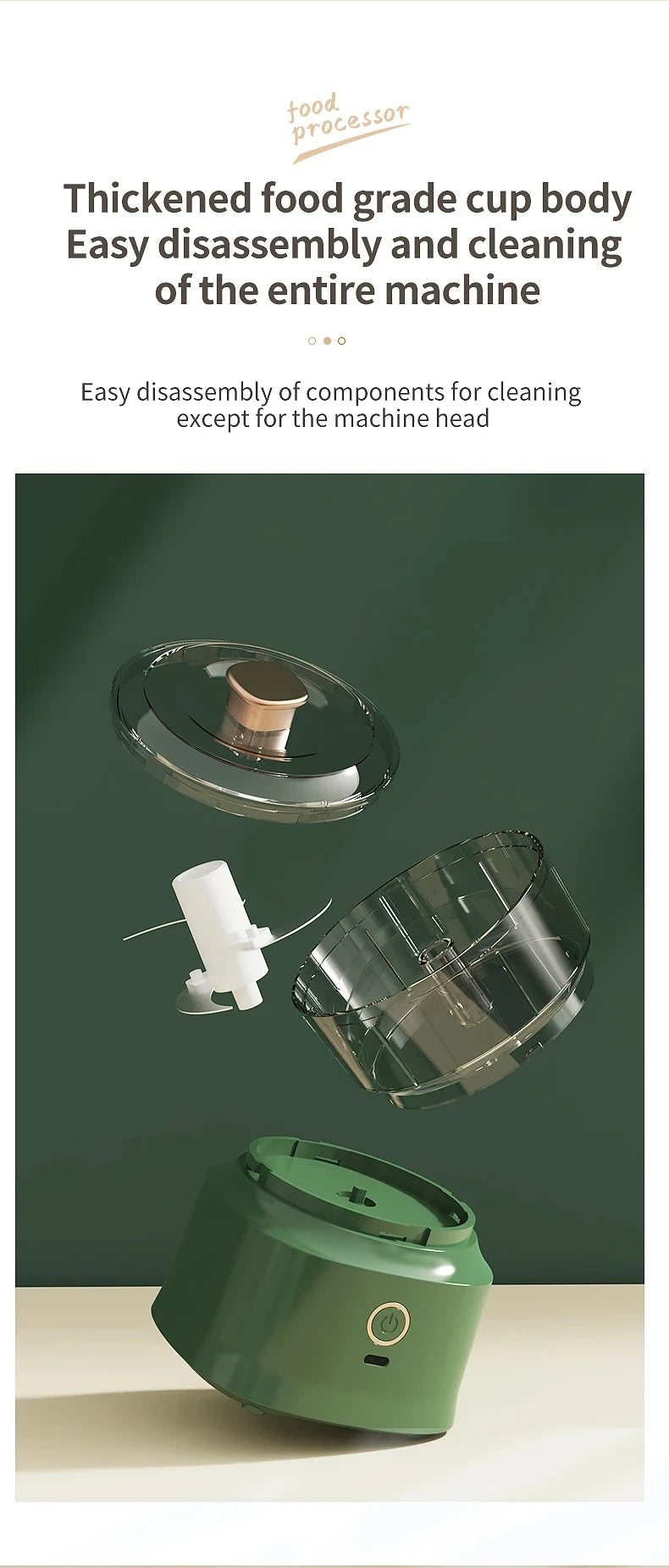 ChefExpress™ 350ml - Mini Processador Elétrico Sem Fio de Alta Potência com Carregamento USB