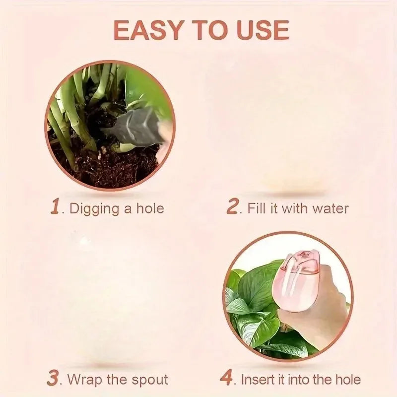 Tulipa Garden™ - Irrigador Automático em Vidro Artesanal para Plantas e Flores