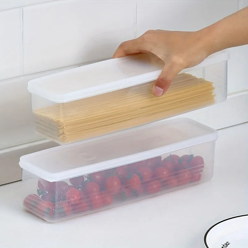 ClearBox™ - Organizador Slim para Geladeira e Despensa (Kit 4 Peças)